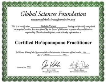 Ho oponopono certificate thumbnail