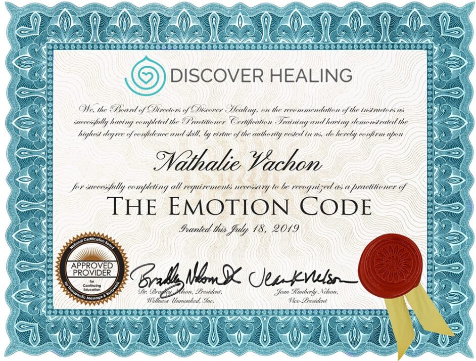 The Emotion Code Certificate